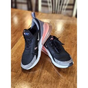 Nike Air Max 270 Black and Pink Athletic Shoes
